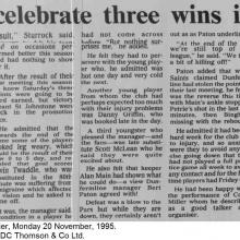 The Courier Report 20/11/1995 (StJohnstone(a))