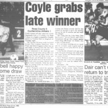 Match Report 16/07/1999 (RossCounty(a))
