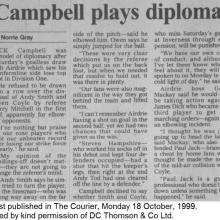 The Courier Report 18/10/1999 (Airdrieonians(h))