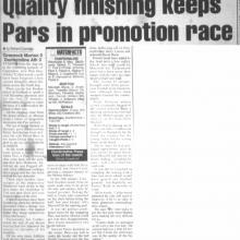 Match Report 17/12/1999 (Morton(a))